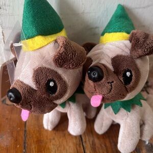 Hallmark 4" Luv pug plush Buddy the Elf NWT stuffed animal
